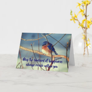 Carte Bluebird Of Happiness Inspiration Card