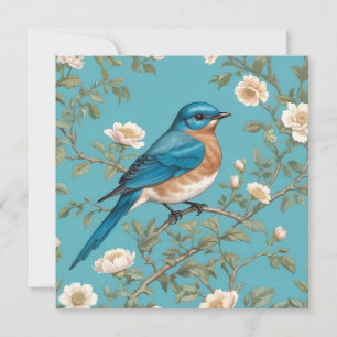 Carte Bluebird William Morris Inspiré Turquois