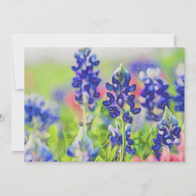 Carte Bluebonnets impressionnistes (Devant)