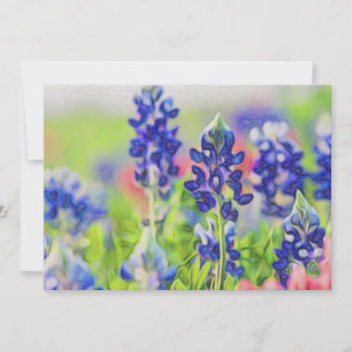 Carte Bluebonnets impressionnistes