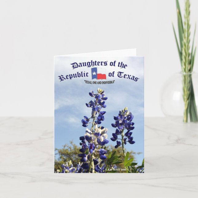 Carte bluebonnets trés hauts du Texas - k, PARE-CHOCS (Devant)