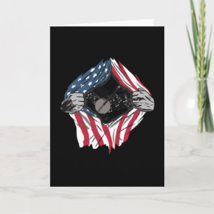 Carte Bluegrass Banjo America USA Flag