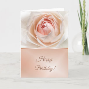 Carte Blush Rose Rose Gold Anniversaire