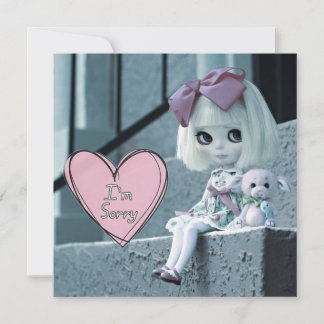 Carte Blythe Doll "Je suis désolé"