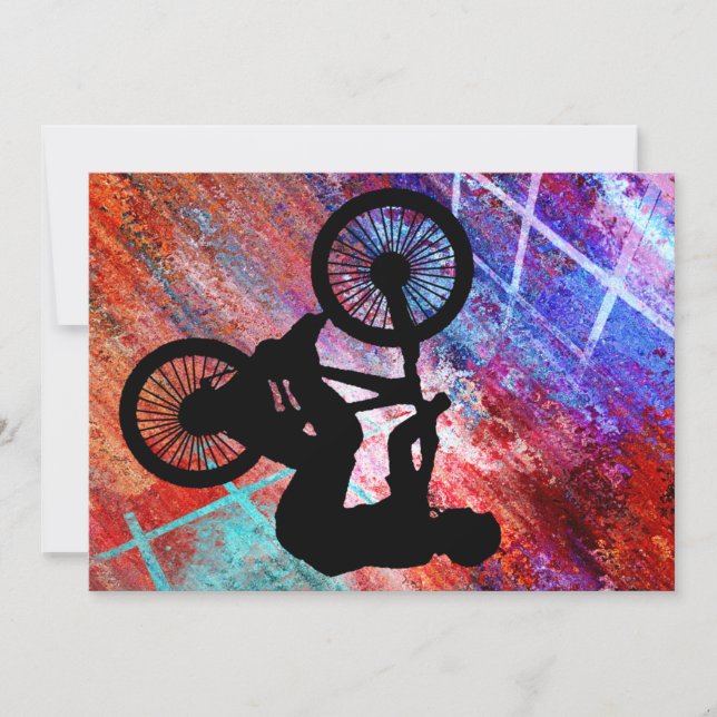 Carte BMX sur Rusty Grunge (Devant)