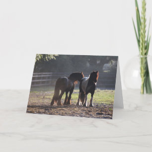 Carte Bob Langrish   Deux Vannières Tsiganes En Champ Ré