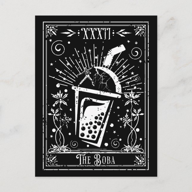 Carte Boba Tea Tarot (Devant)