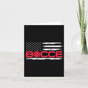Carte Bocce Byll American Usa Drapeau Bocci Player 4 jui