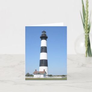 Carte Bodie Lighthouse Outer Banks NC Note Card