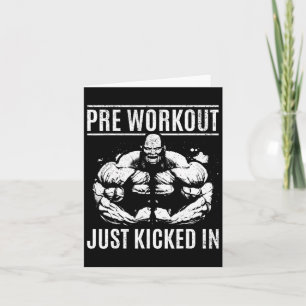 Carte Bodybuilding Pré-Exercice Juste Commencé - Corps D