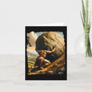 Carte Bodybuilding Sisyphus Endurance Clic Art grec Myt