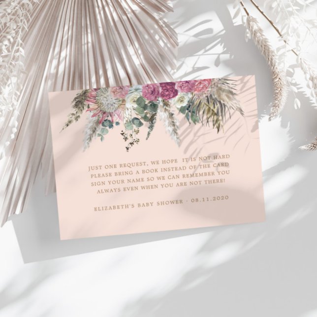 Carte Bohème Floral baby shower (Créateur téléchargé)