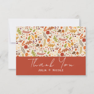 Carte Bohème séché Rustique Floral Automne Falls Mariage
