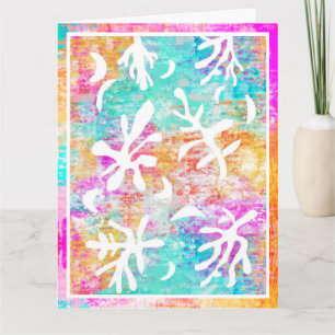 Carte Boho Abstrait Matisse Formes botaniques