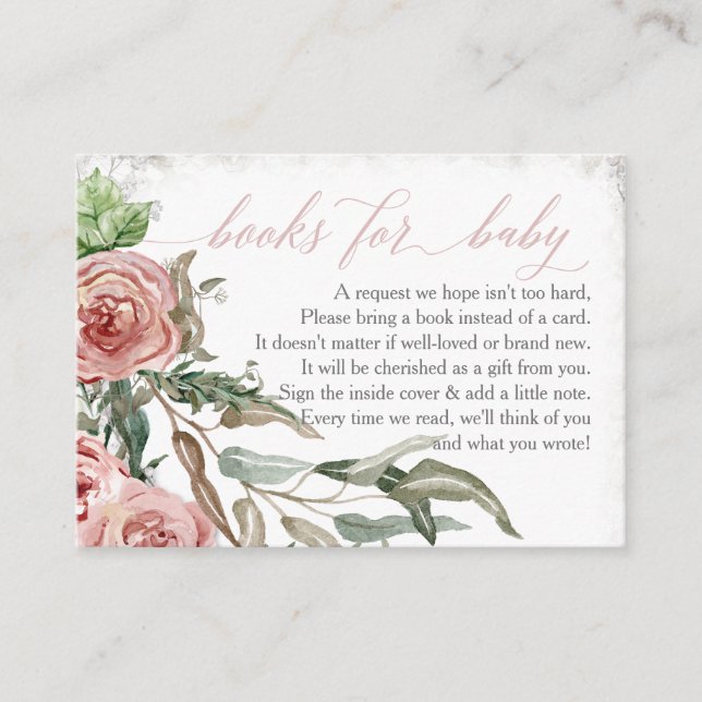 Carte Boho Blush Rose (Devant)