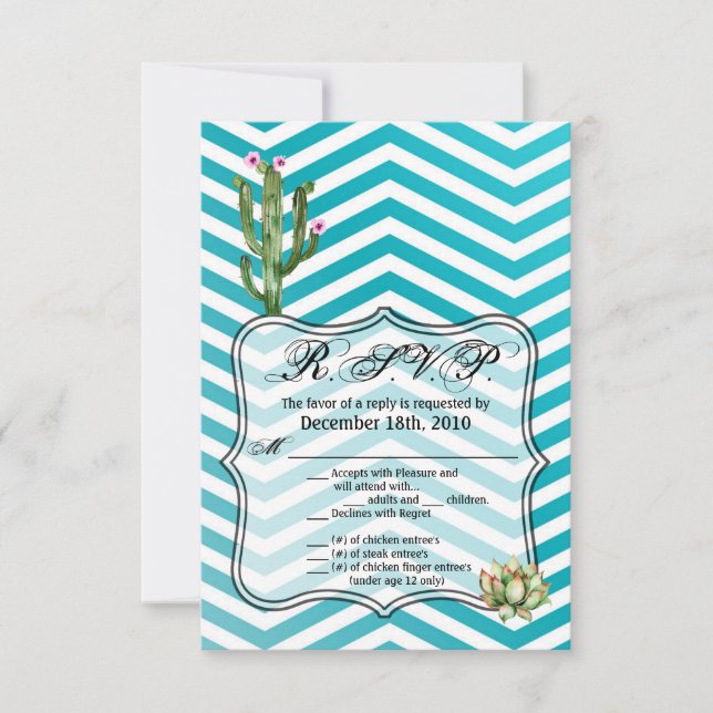 Carte Boho Cactus Cactus Cactus Succulent Bo (Devant)