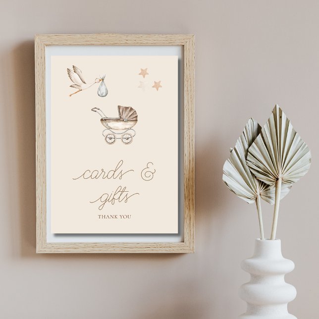 Carte Boho Cadeaux Sexe Neutre Baby shower Signal (Créateur téléchargé)