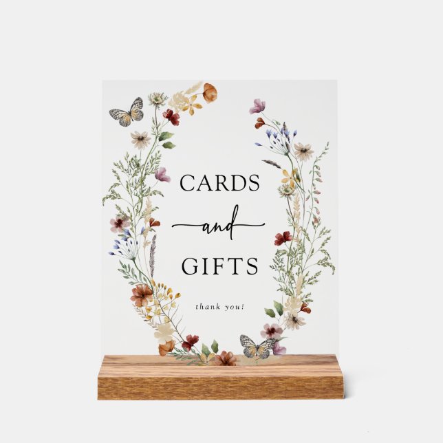 Carte Boho Cadeaux Symbole acrylique (Recto)