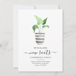 Carte Boho Chic Nouvelles Racines Nous avons Déménagé Bo