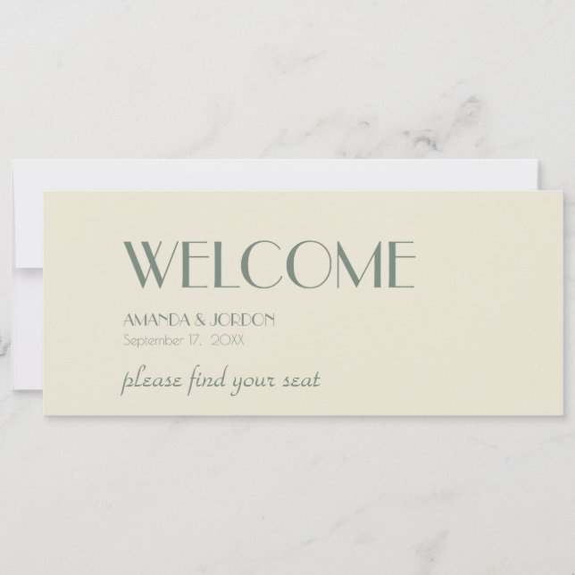 Carte Boho Deco d'automne | En-tête de graphique de sièg (Devant)