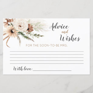 Carte Boho Fête des mariées