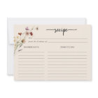 Carte Boho Fleur sauvage grande recette