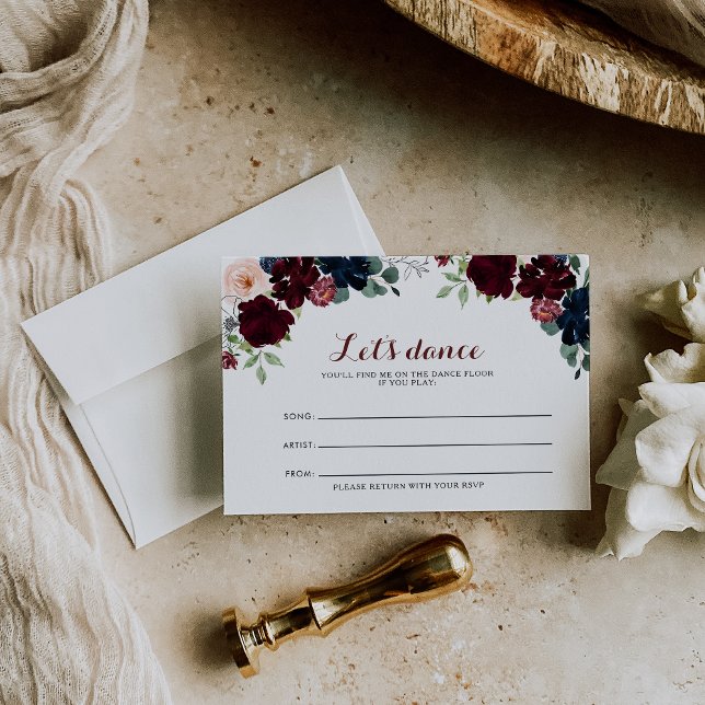 Carte Boho Floral Mariage de luxe demande de la ch (Créateur téléchargé)