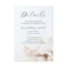 Carte Boho Neutral Floral Détails