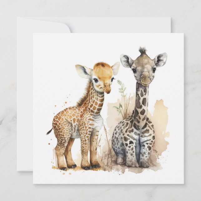 Carte Boho Nursery Scene (Devant)