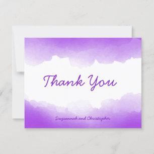 Carte Boho Pastel Purple Ombre Aquarelle personnalisée
