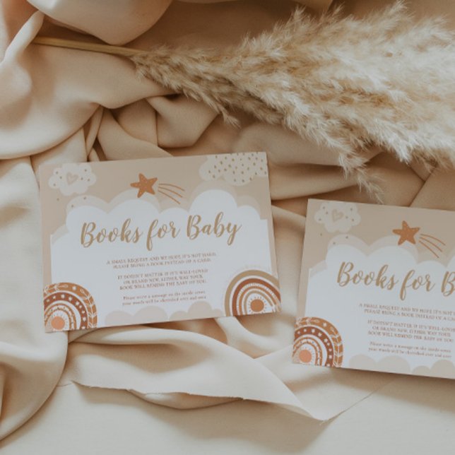 Carte Boho Rainbow Baby shower (Créateur téléchargé)