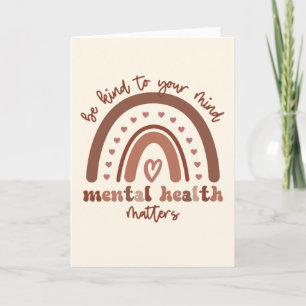 Carte Boho Rainbow La Santé Mentale Soit Conforme À Votr
