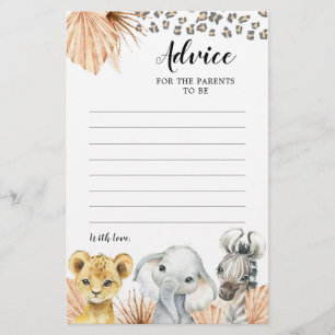 Carte Boho Sage Green Safari Oh Boy