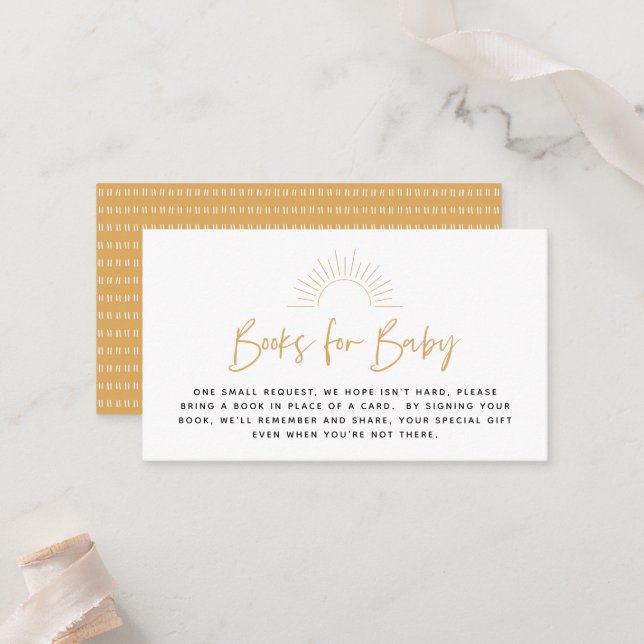 Carte Boho Sunshine Demande de réservation (Devant/Arrière en situation)