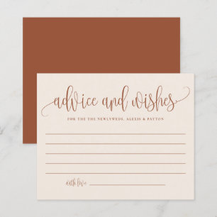Carte Boho Terracotta Calligraphie Conseils et sou