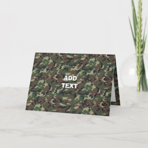 Carte Bois de Camouflage