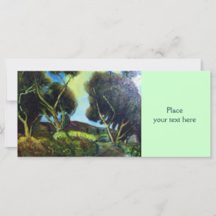 CARTE BOIS DE PINÈDE DANS LE PAYSAGE TOSCANE