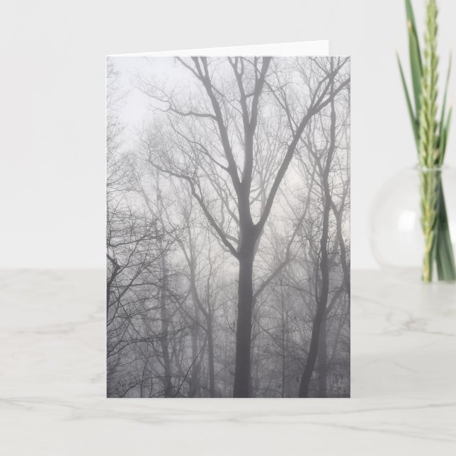 Carte Bois gris des arbres (Devant)