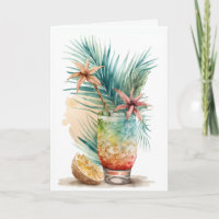 Boisson d'anniversaire tropical