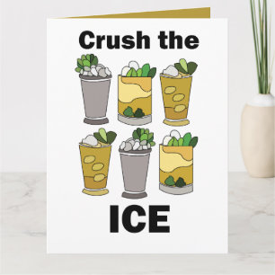 Carte Boisson Mint Julep Écraser La Glace Fête Du Derby
