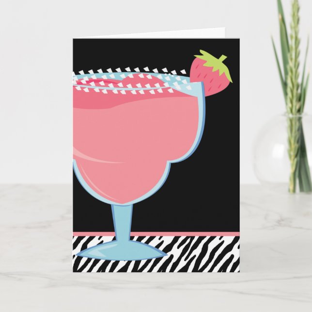 Carte Boisson rose de margarita de fraise (Devant)