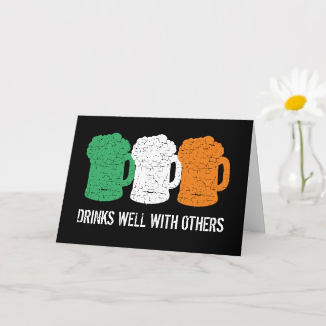 Carte Boissons sans Irish flag beer (Petite plante)