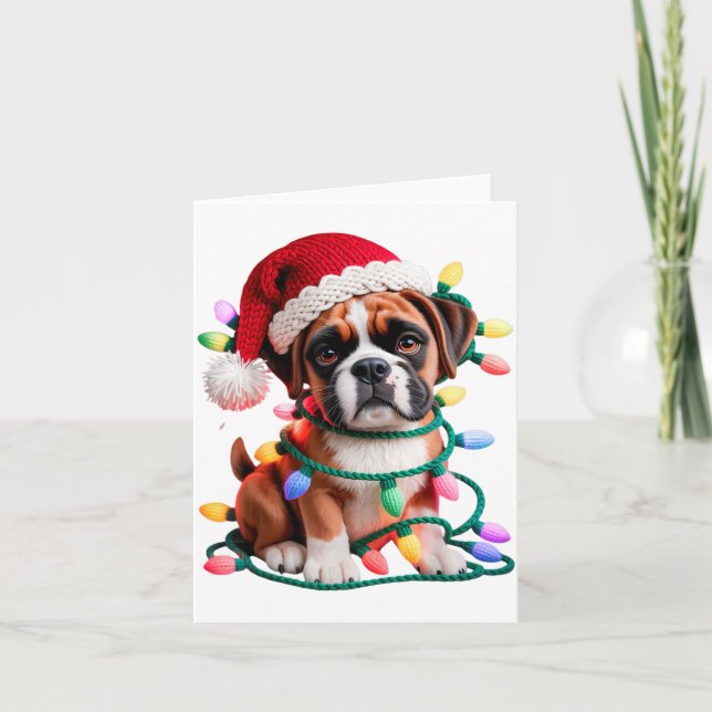 Carte Boîte à laine Chien Boxer Couture Tricot Crochet N (Devant)