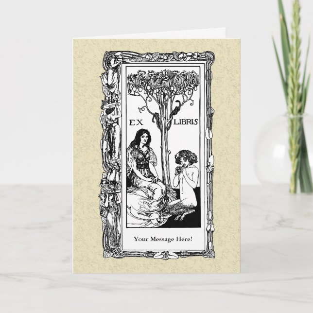 Carte Boite Art Nouveau (Devant)