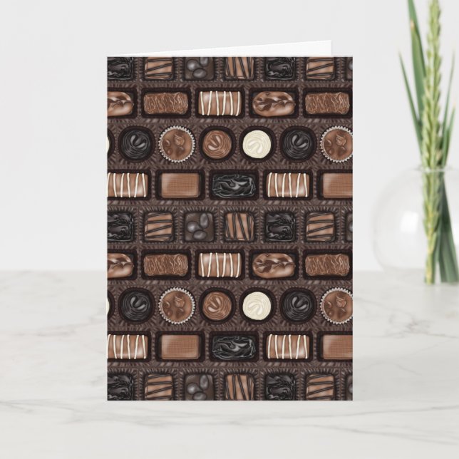 Carte boîte de chocolat (Devant)