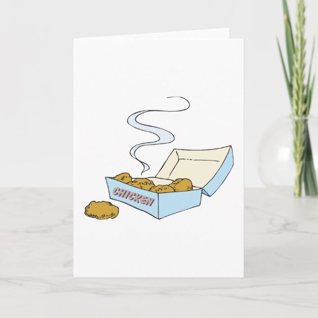 Carte boîte de nuggets de poulet (Devant)