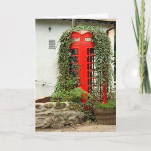 Carte Boîte de téléphone rouge