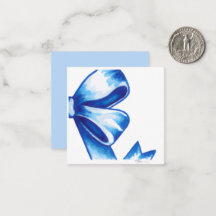 Carte Boîtier Blue Watercolor