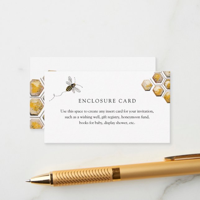 Carte Boîtier Golden Bee et Eucalyptus (Devant/Arrière en situation)