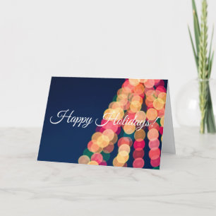 Carte Bokeh Tree Lights, Noël